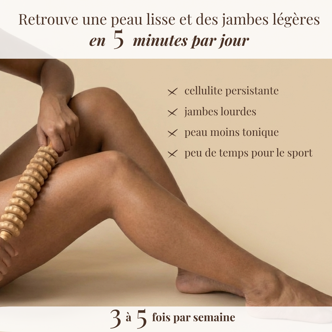 Rouleau Drainant en Bois
