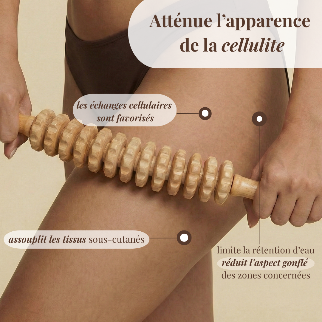 Rouleau Drainant en Bois