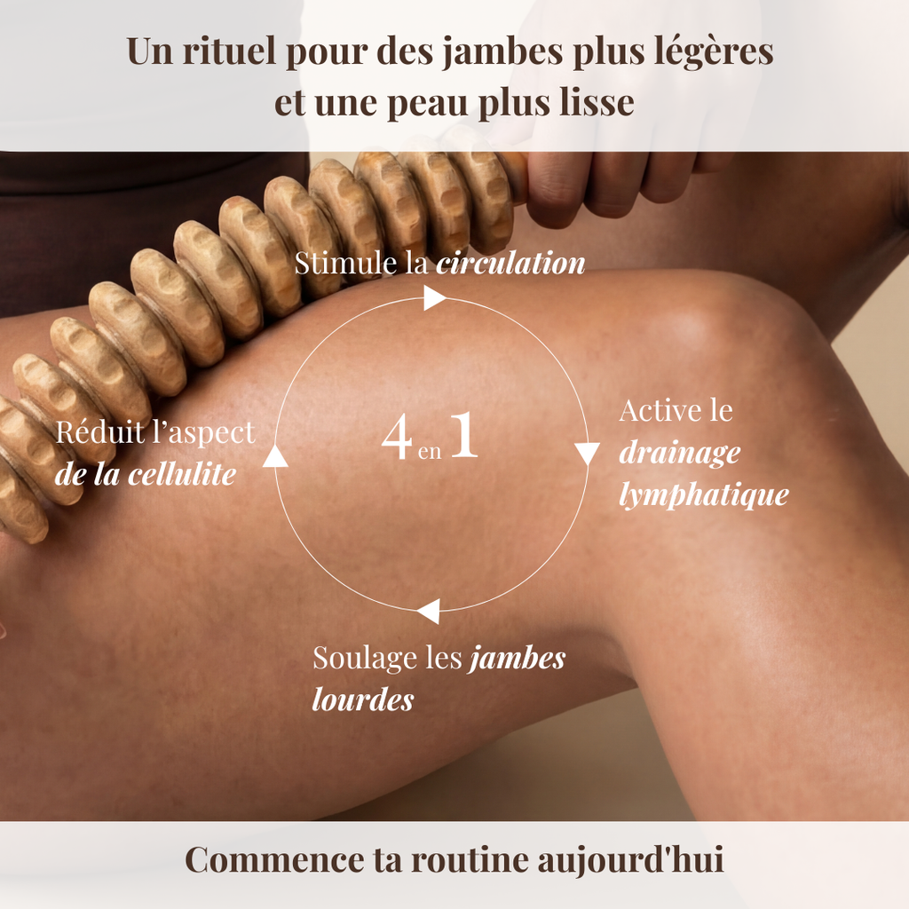Rouleau Drainant en Bois